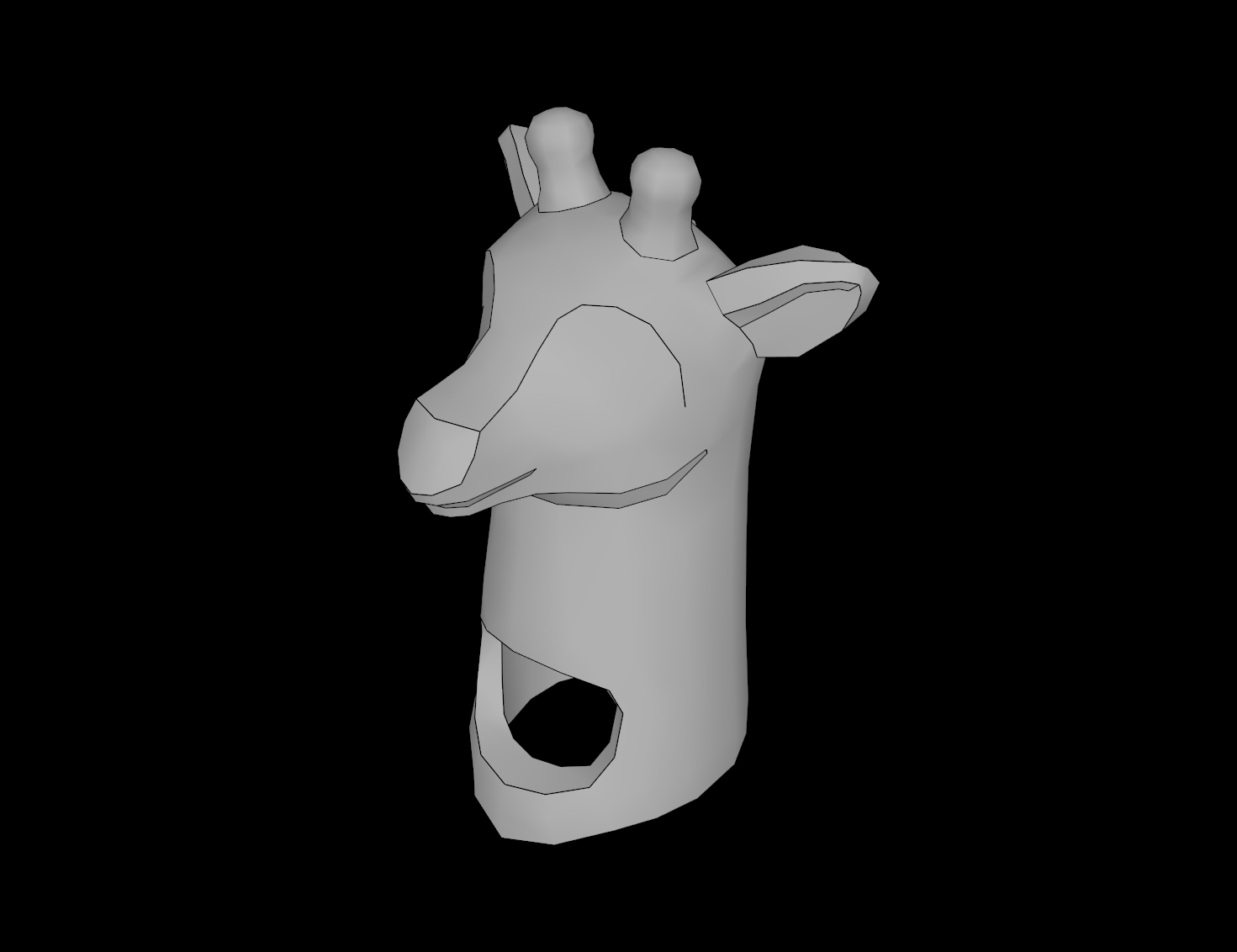 Lego Compatible (45758.dat) Minifig Headgear Head Cover Costume Giraffe Head and Neck
