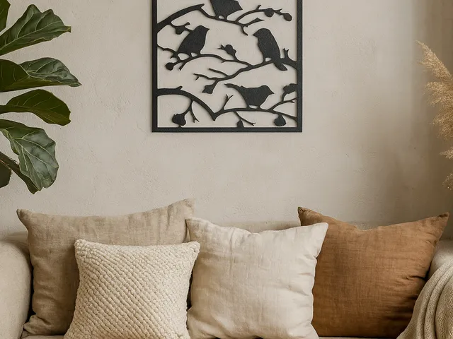 Bird wall decoration
