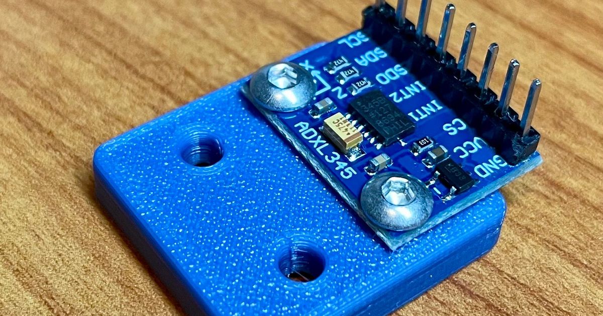 ADXL345 Accelerometer Mount by JohnOCFII Download free STL model