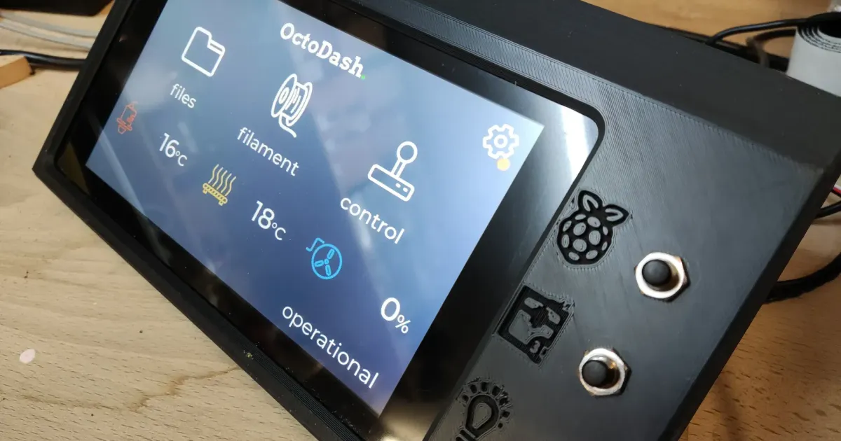 Box for 7 inch Touch screen +3 switches + Raspberry PI4, to run ...