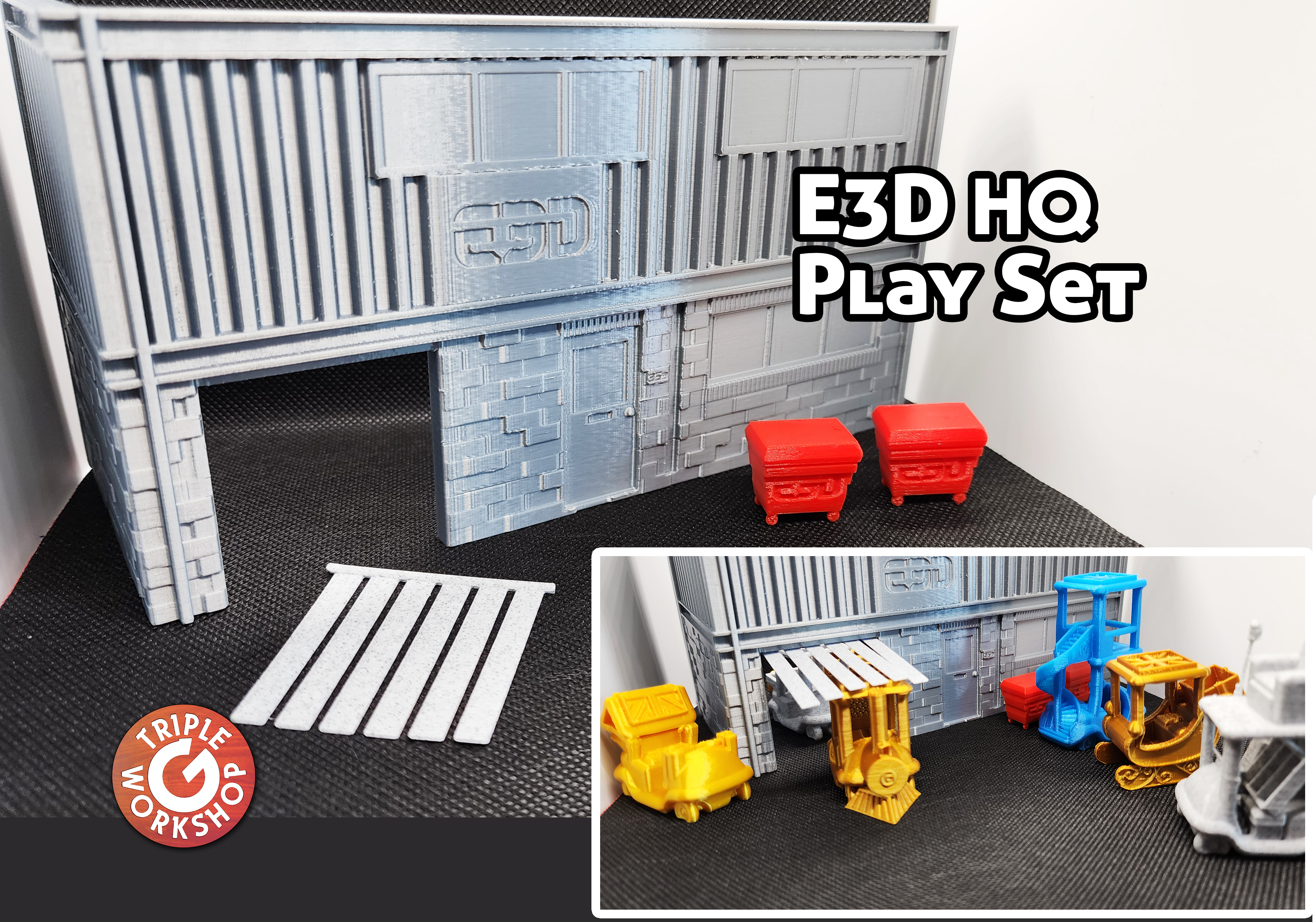 E3D Headquarters Play Set & Friends