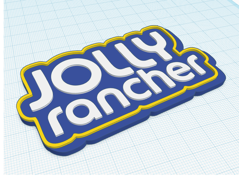 Jolly Rancher Wall Art 3 Color with Magnet holes