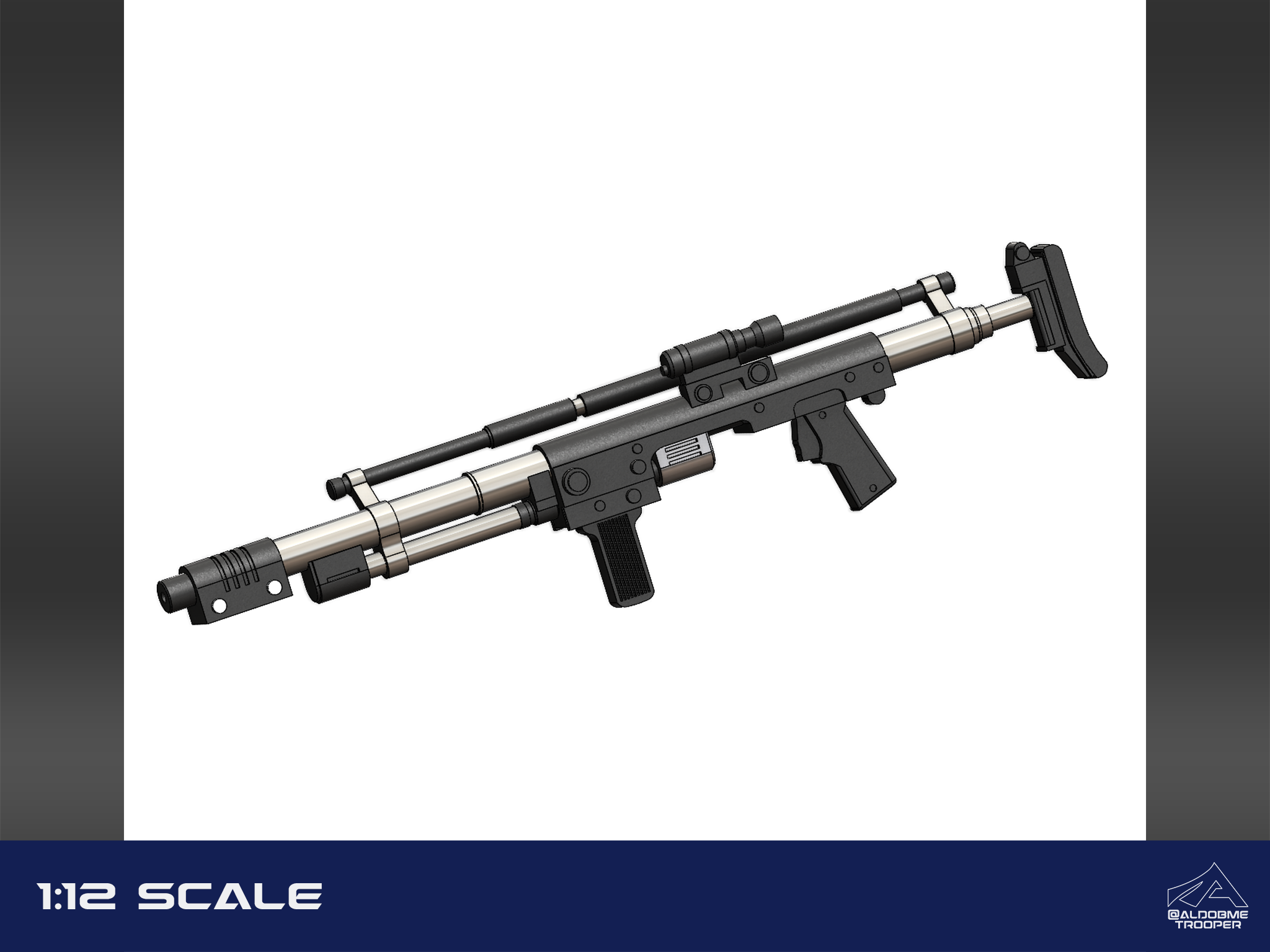 T7 Ion Disruptor rifle 1:12 Scale