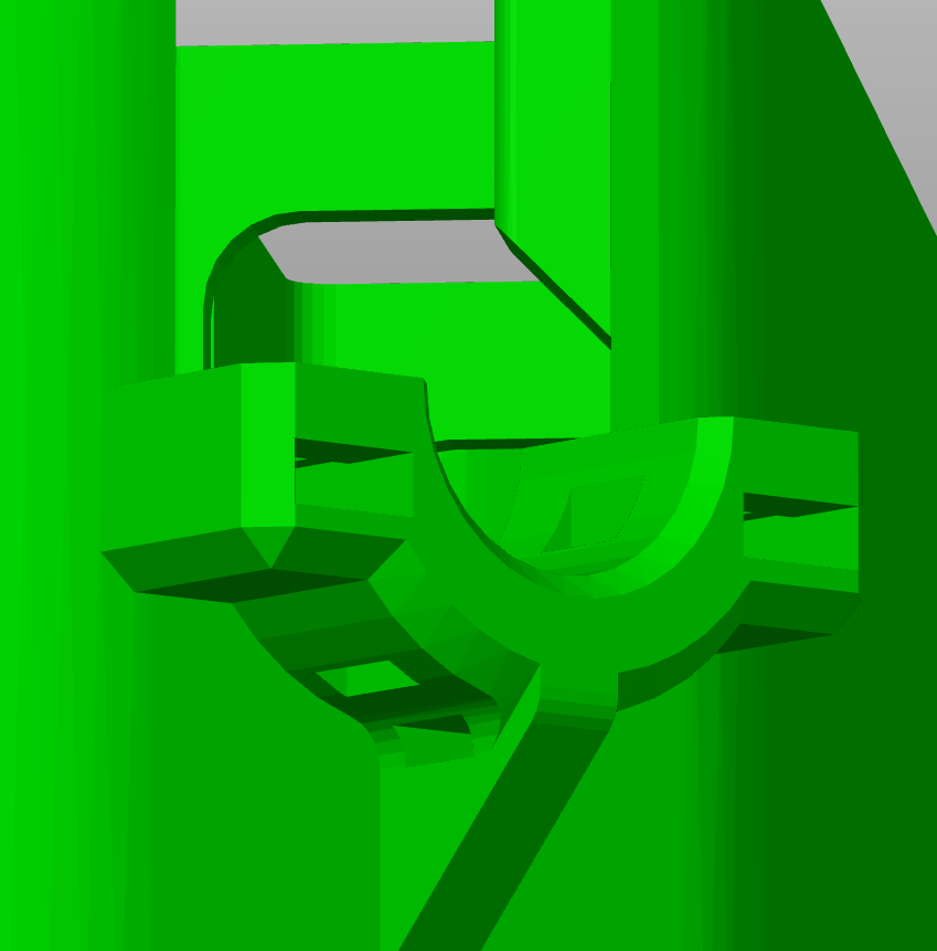 Add zip tie to extruder cable. 3D model thumbnail