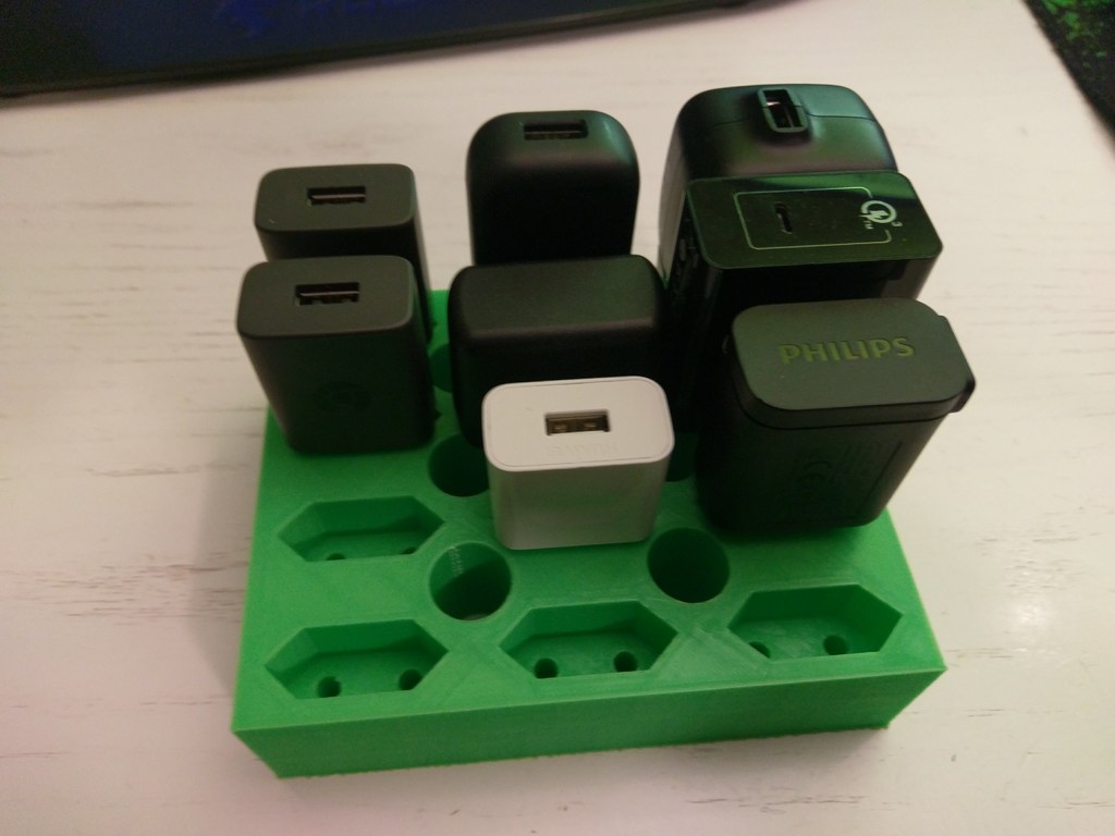 Europlug charger holder