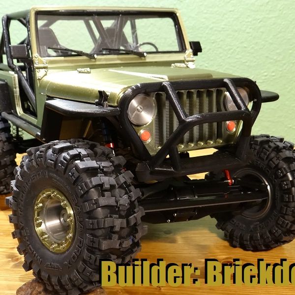THUMPER 1:8 scale RC Car CJ7 Rock Crawler by BlackCrow (No supports ...