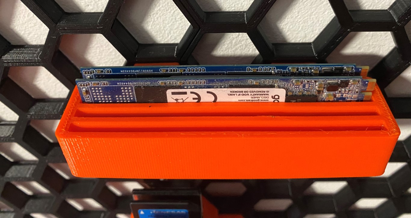 m2 ssd holder for honeycomb storage wall