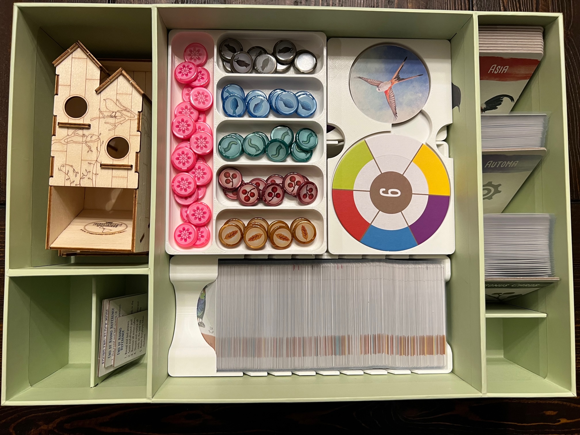 Wingspan Nesting Box Insert / Organizer Holds All Current Expansions