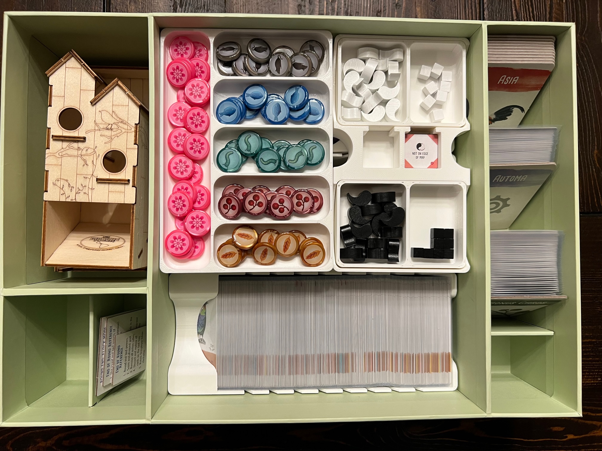 Wingspan Nesting Box Insert / Organizer Holds All Current Expansions