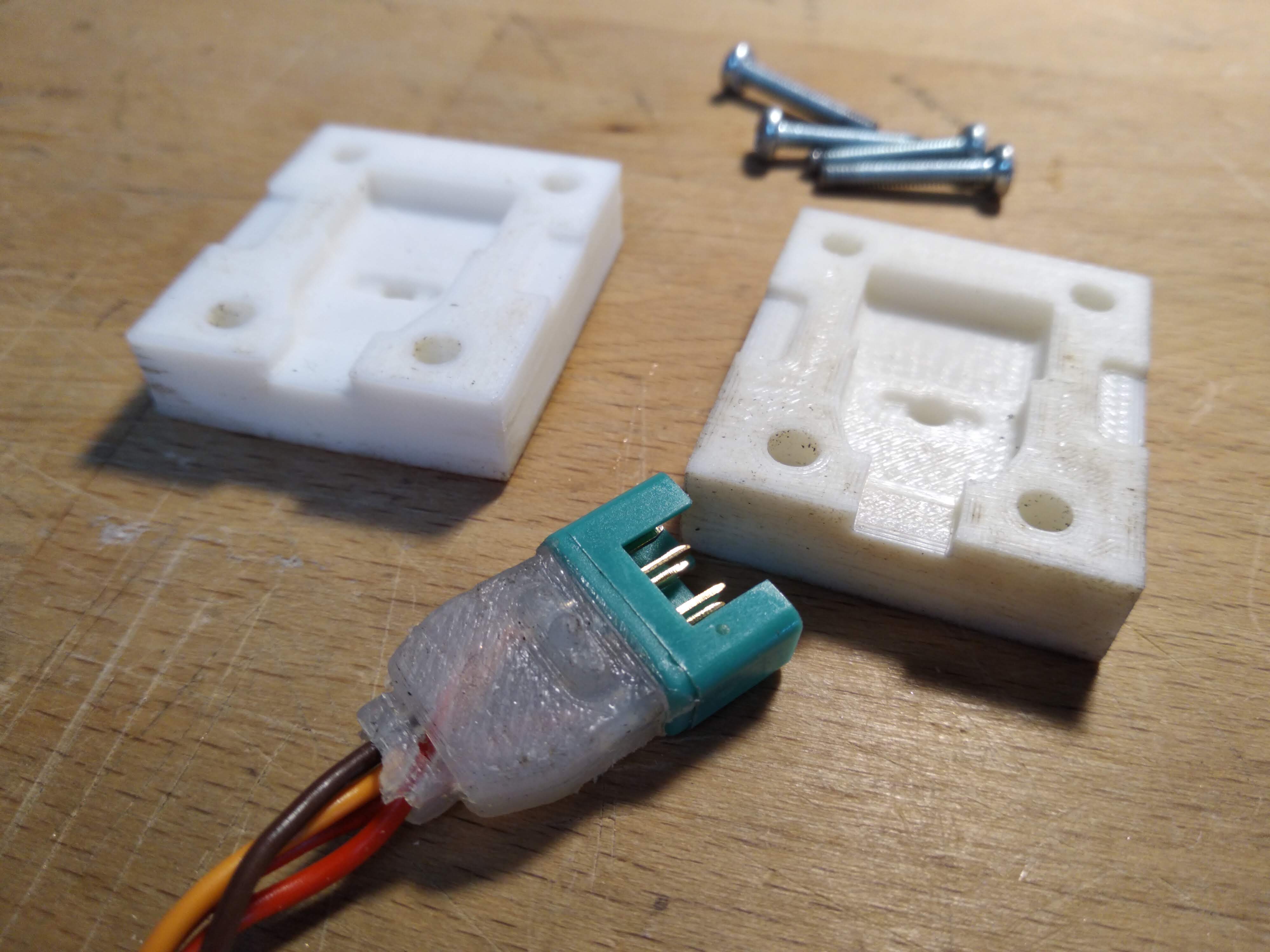 Multiplex 6pin hot glue gun mold