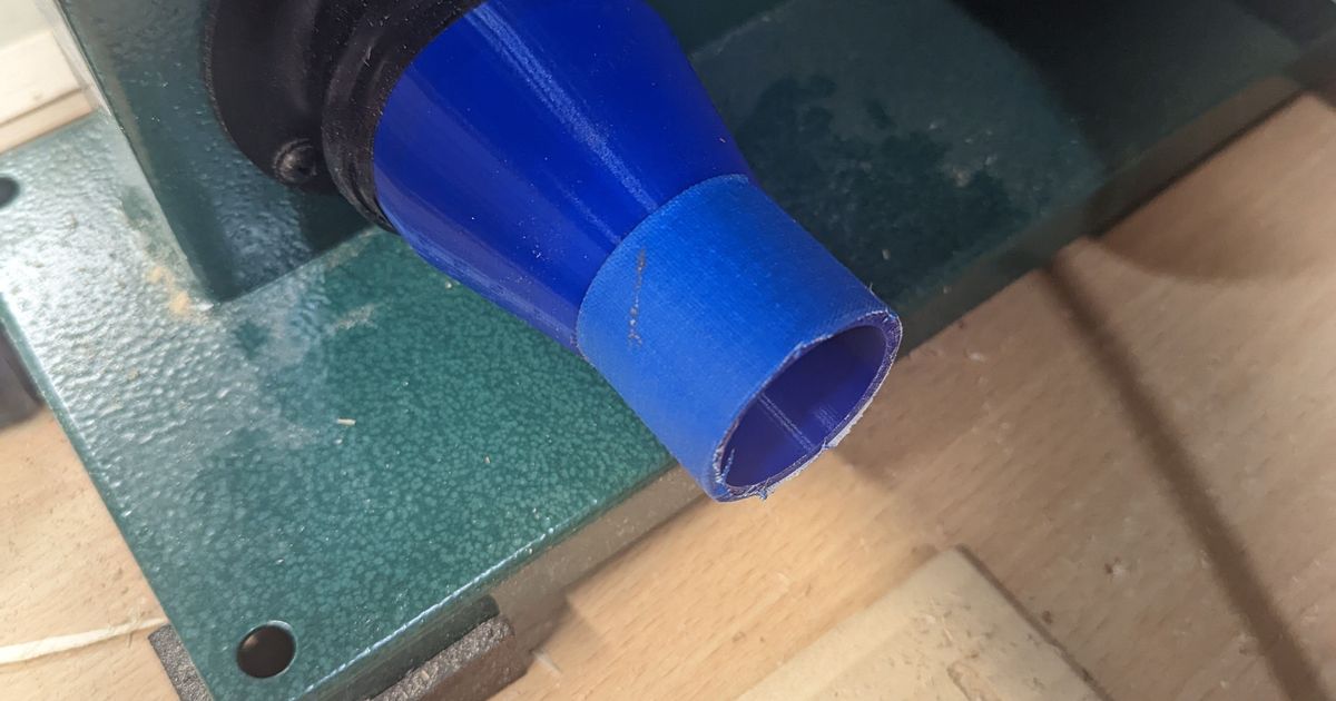 Band Saw Dust Port Vacuum Adapter by KFWoeltje Download free STL