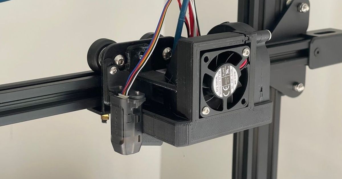 Satsana 5015 Fan Duct for Ender 3v2 CR Touch by Alex Krush