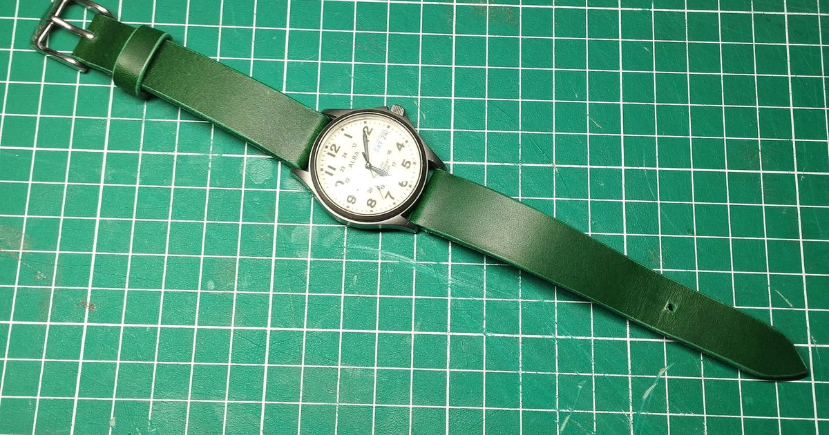 Watch band pattern 18 and 20 mm by majstor Download free STL model