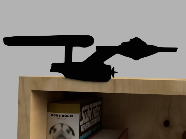 Silhouette of the starship Enterprise NCC-1701