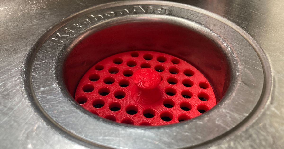 Garbage Disposal Drain Cover / Strainer by nleskiw Download free STL