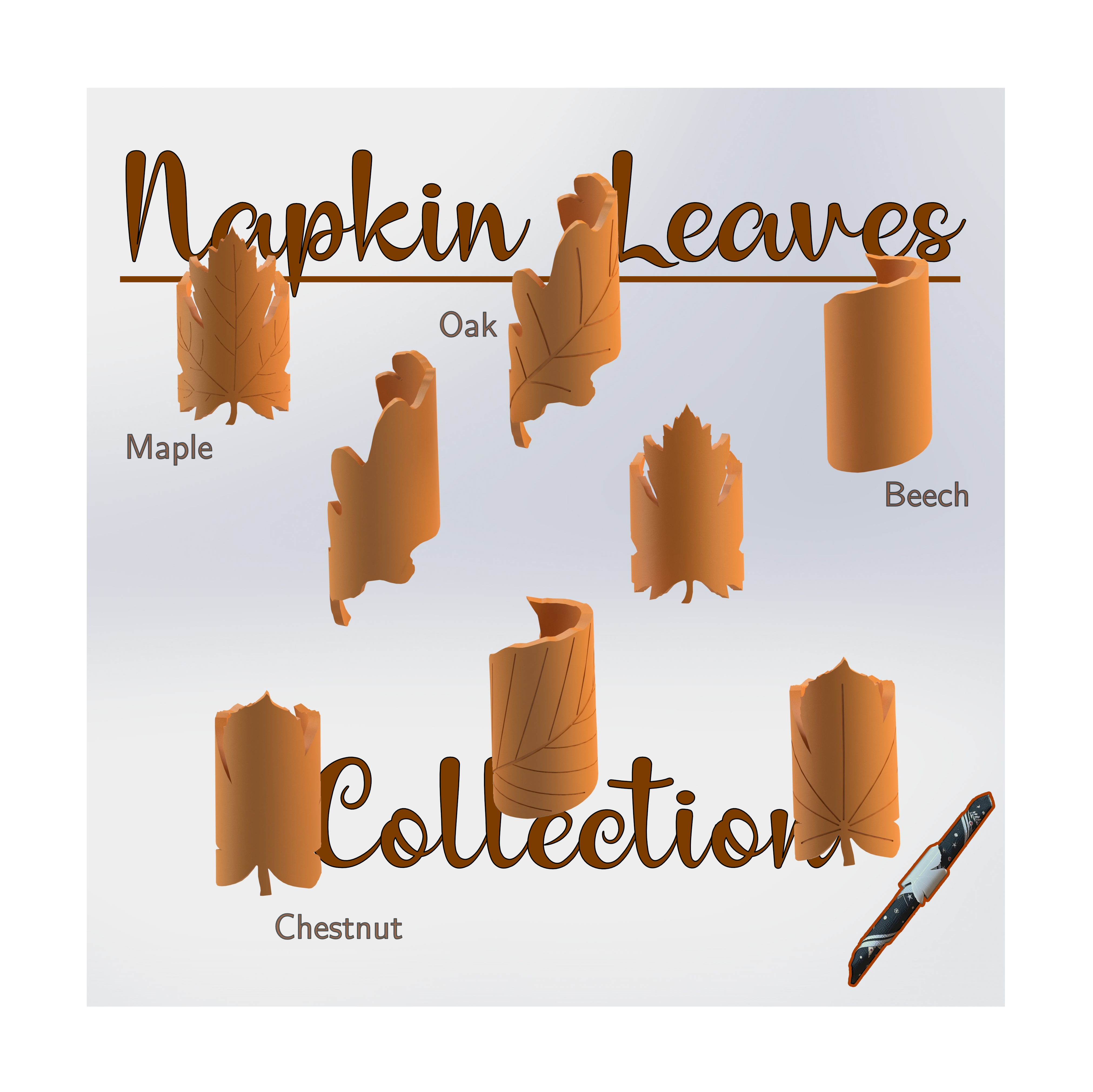 Leaf Napkin Rings