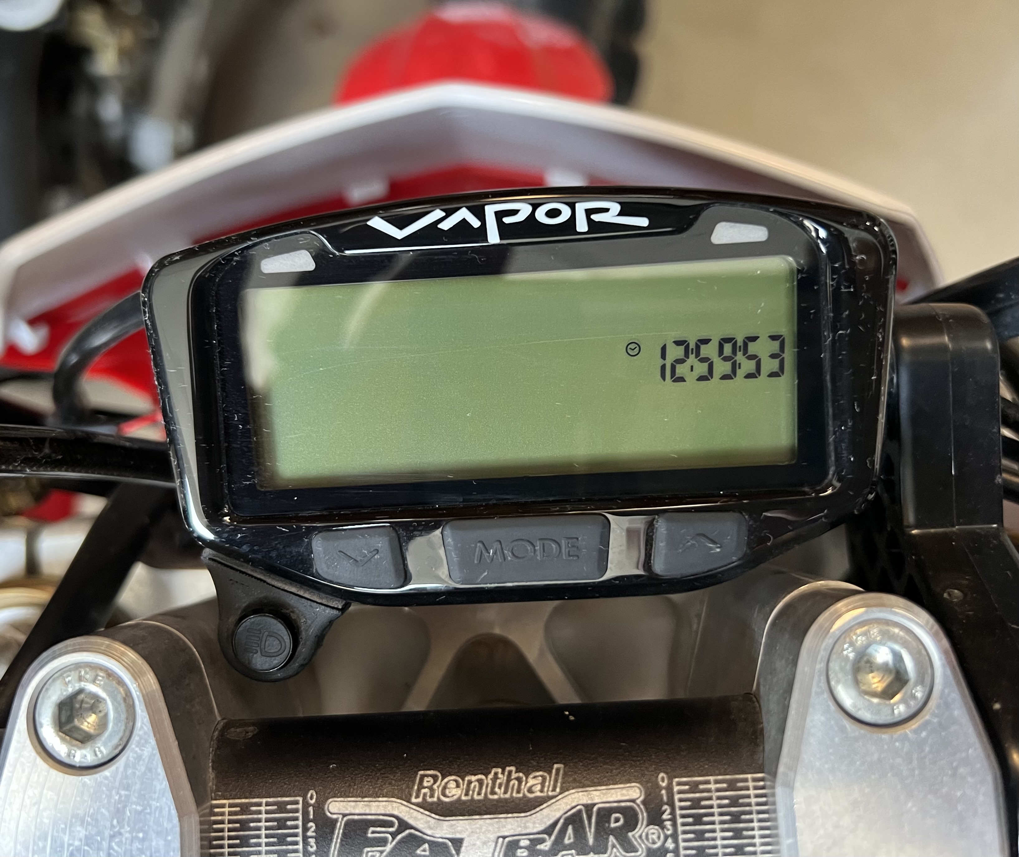 High Beam Dash Light mount for Trail Tech digital dash by