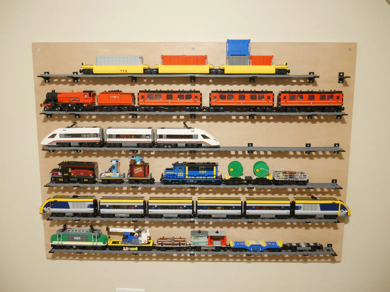 Display Brackets for Lego Train Track 