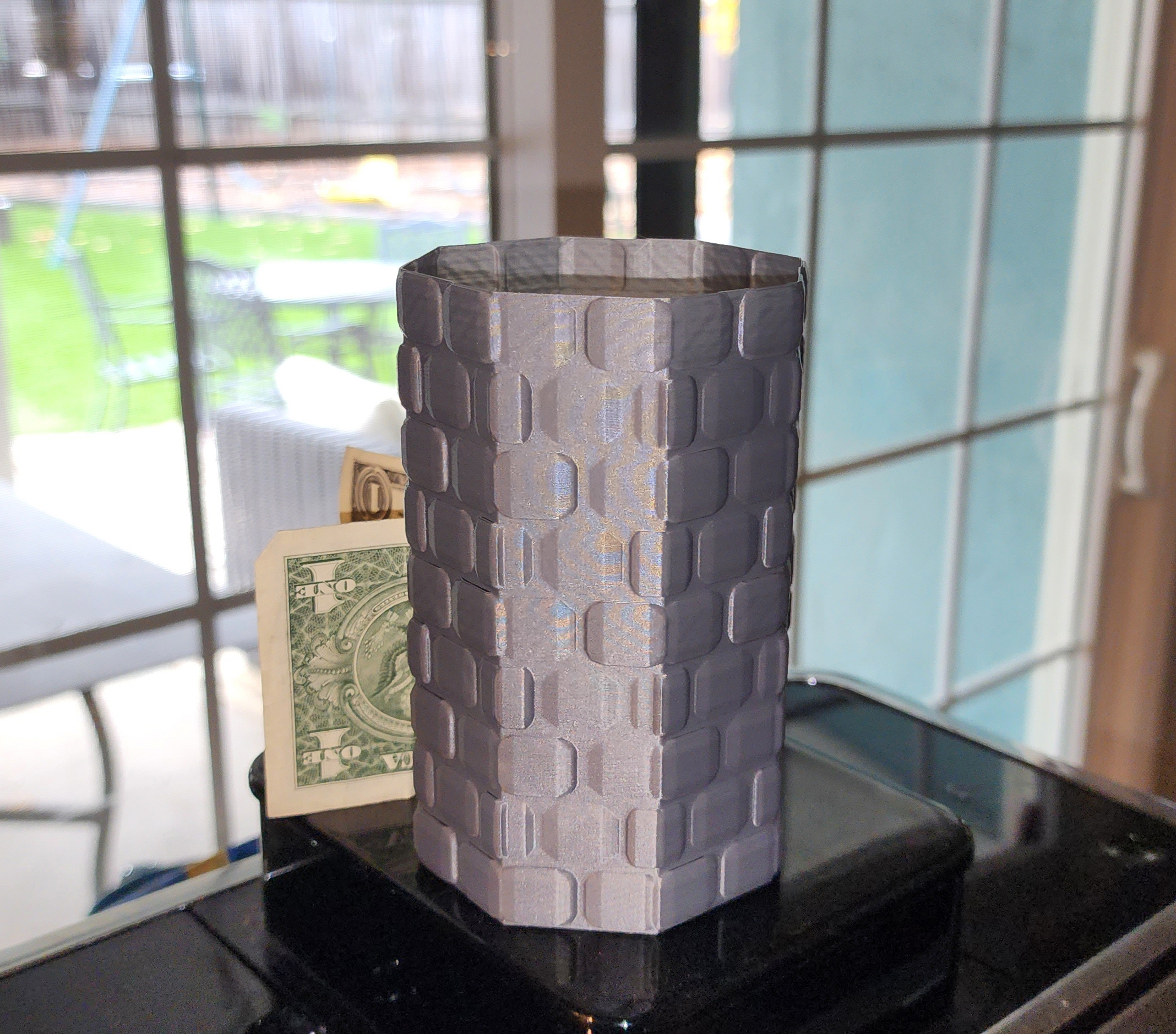 Stone Brick Octagonal Tower - Spiral vase mode