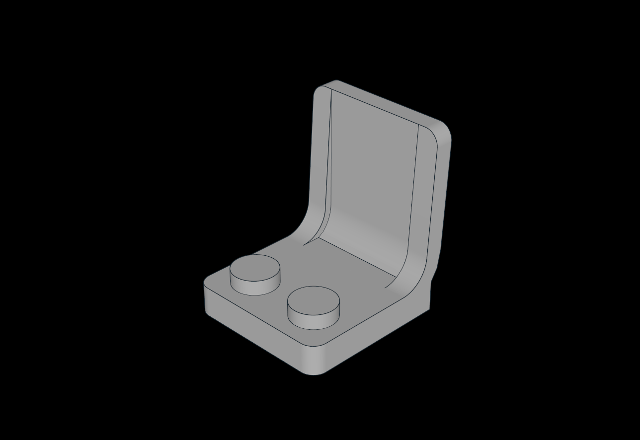 Lego Compatible (4079.dat) Minifig Seat  2 x  2