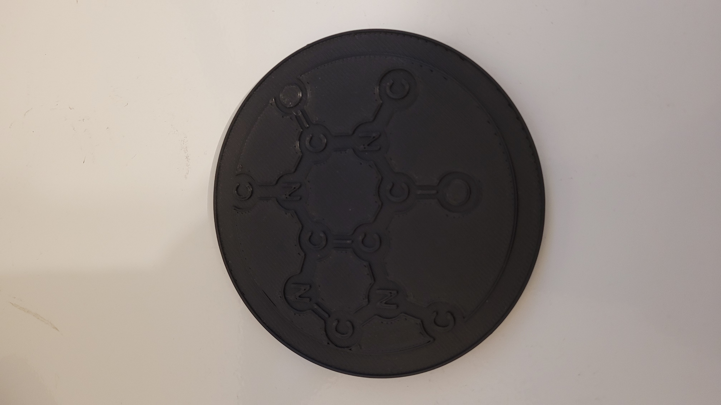 Miniatura 2 do modelo 3D Solid caffeine molecule coaster