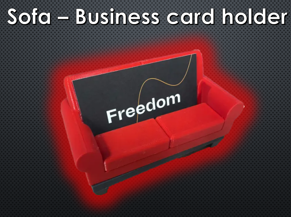 Couch/Sofa business card holder