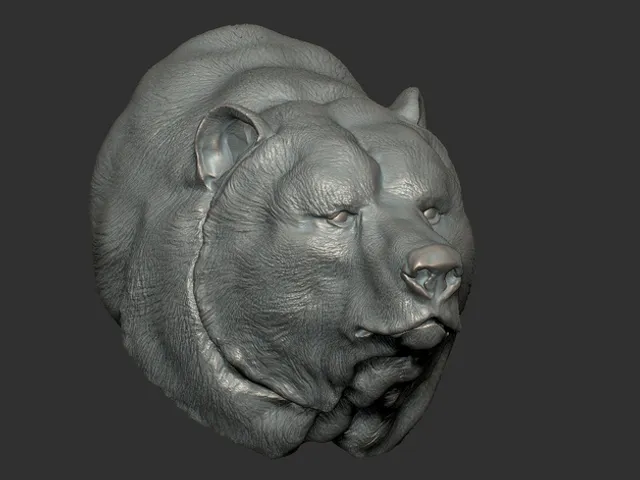 Grizzly Bear bust
