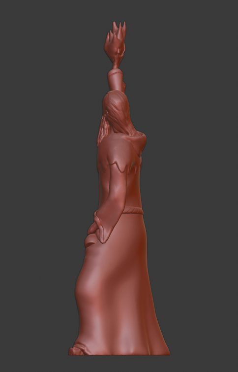 Miniatura 2 do modelo 3D Wizard casting spell