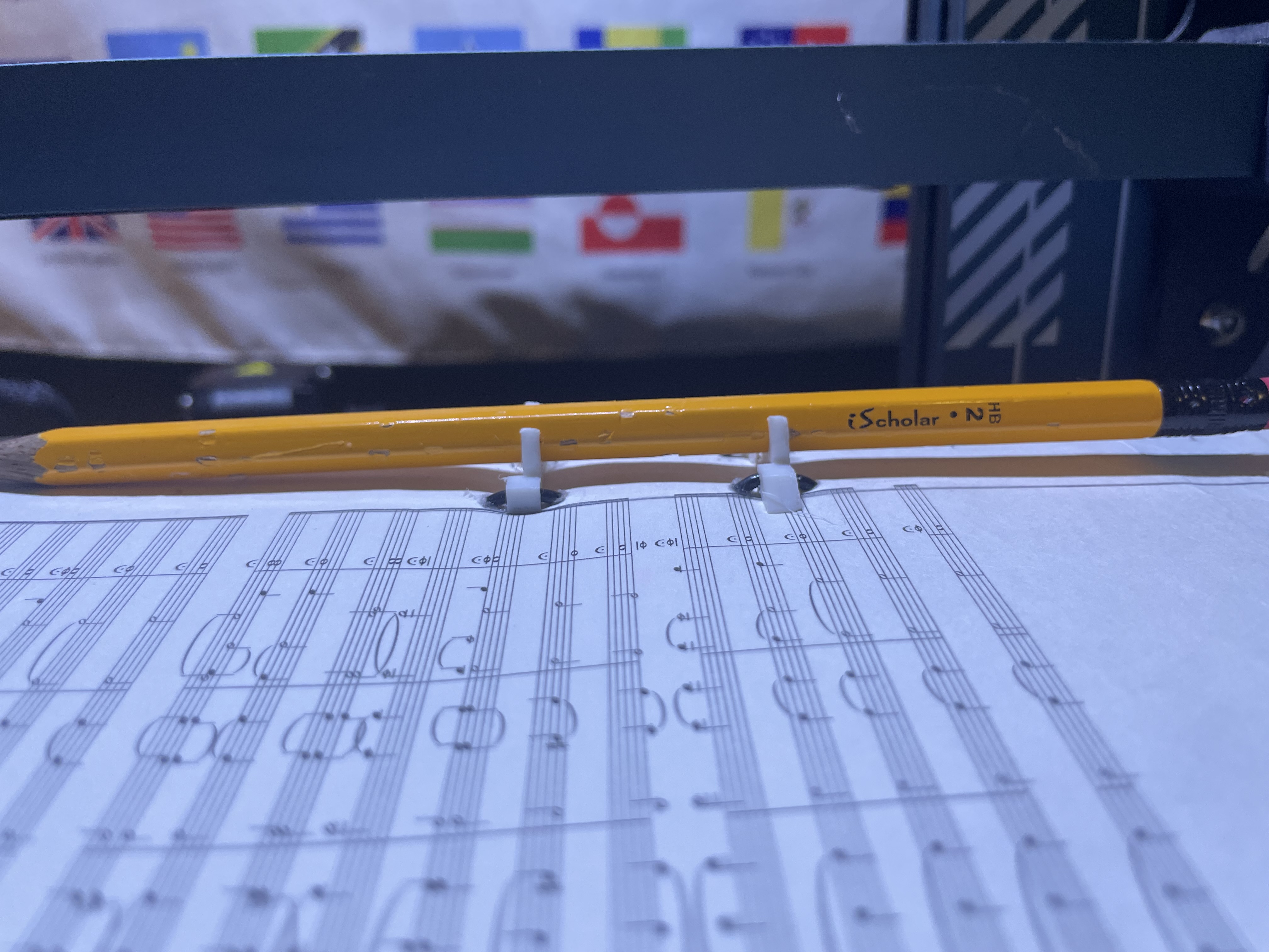 Pencil holder clip for folders