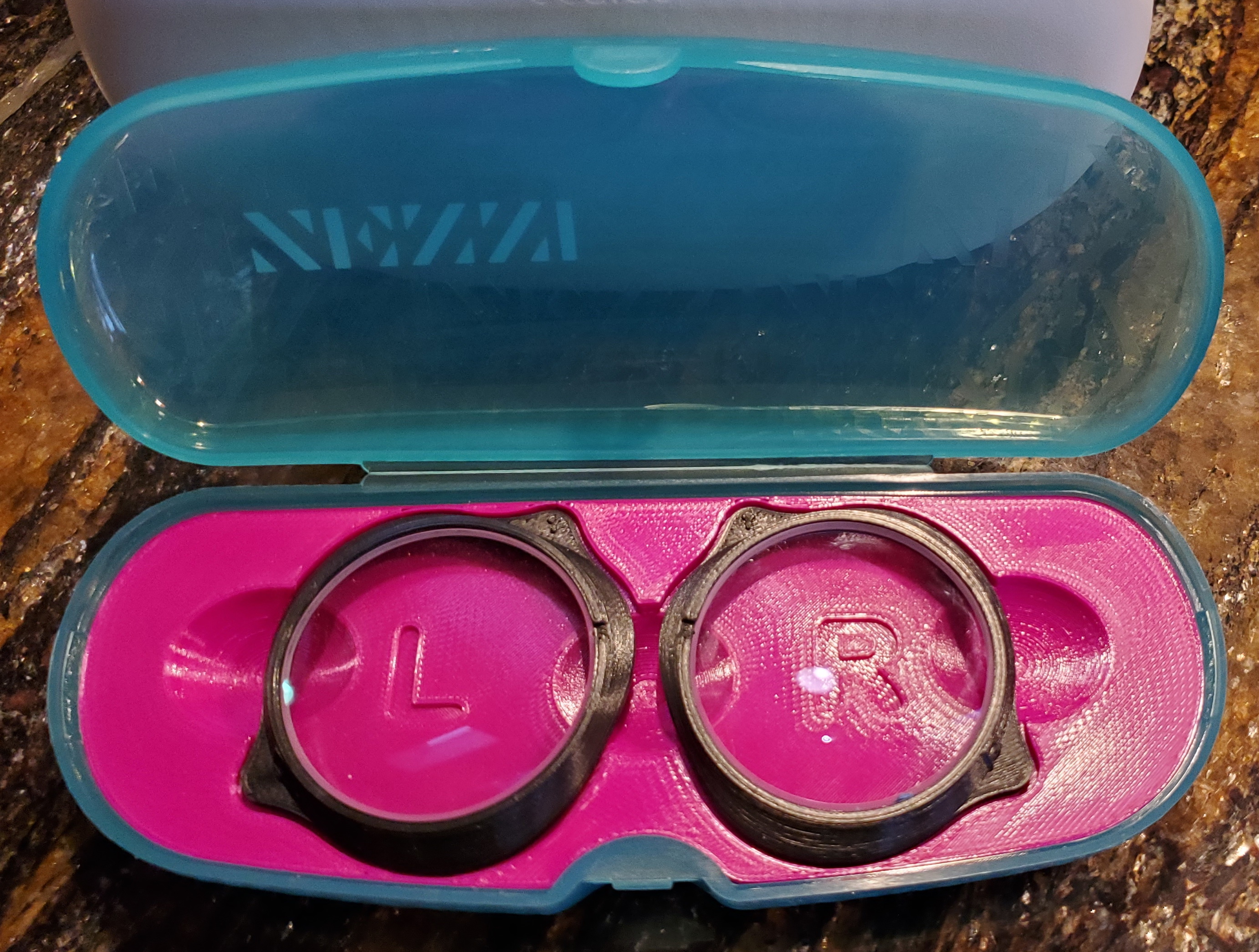 Generic (blank) insert for Zenni Optical glasses case by Ron Harding