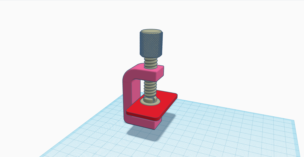 G-Clamp with biger flat 3D model thumbnail