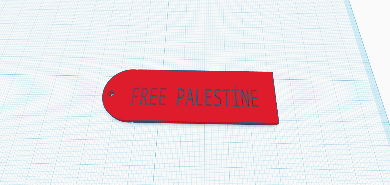 Free Palestine keychain