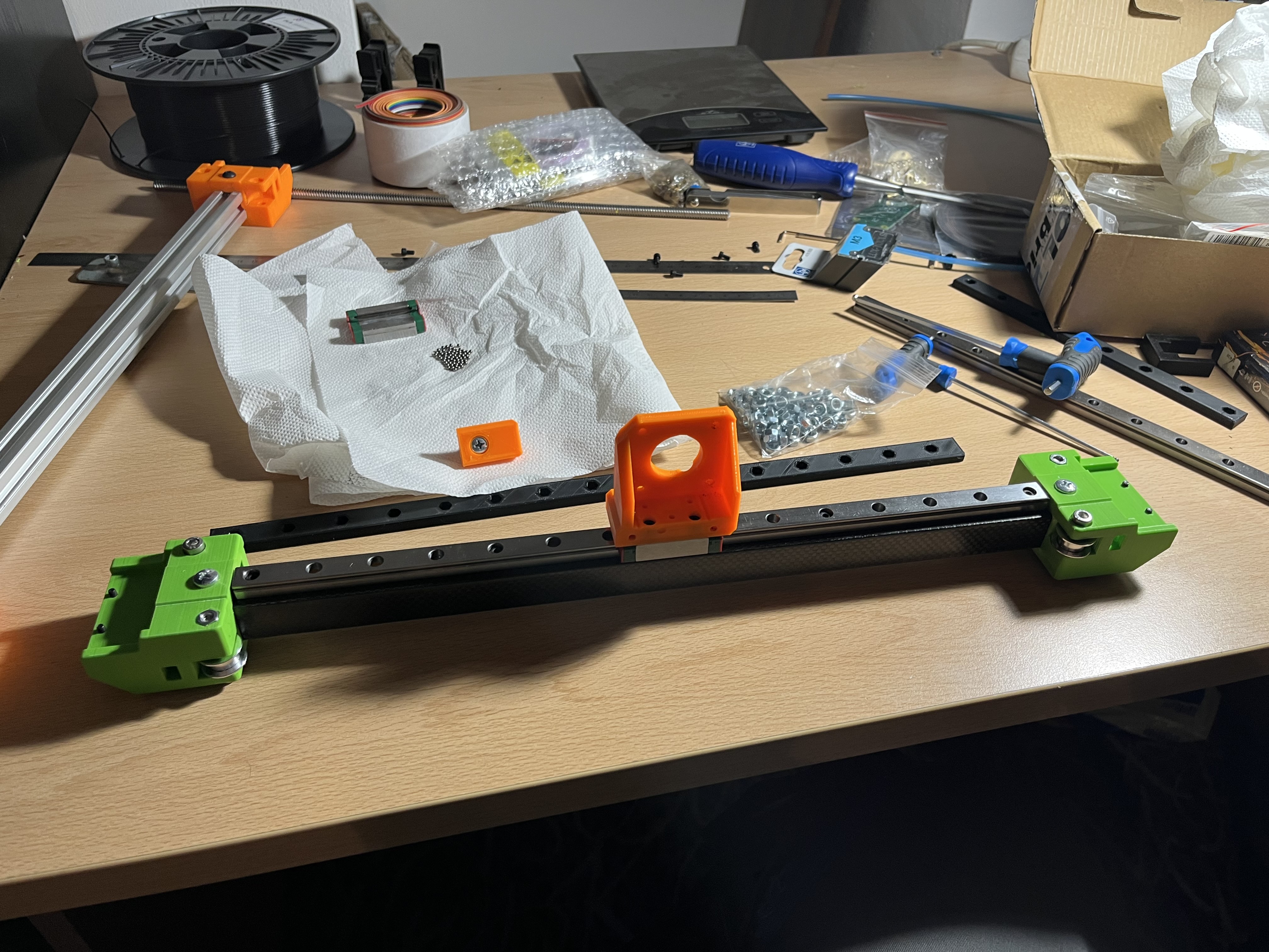 HEVO CF Tube MGN X axis conversion