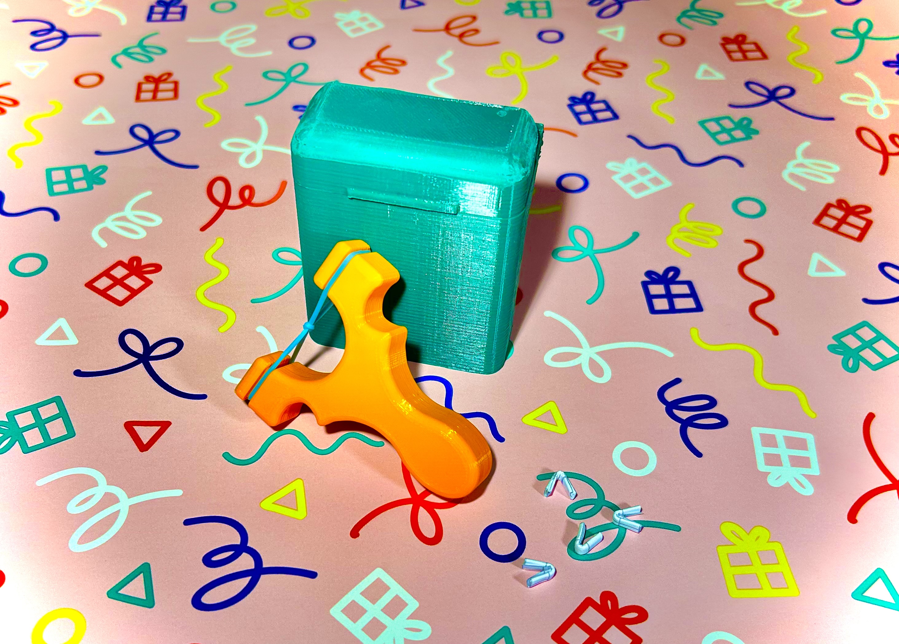 Slingshot set with case by Kehlekid Download free STL model