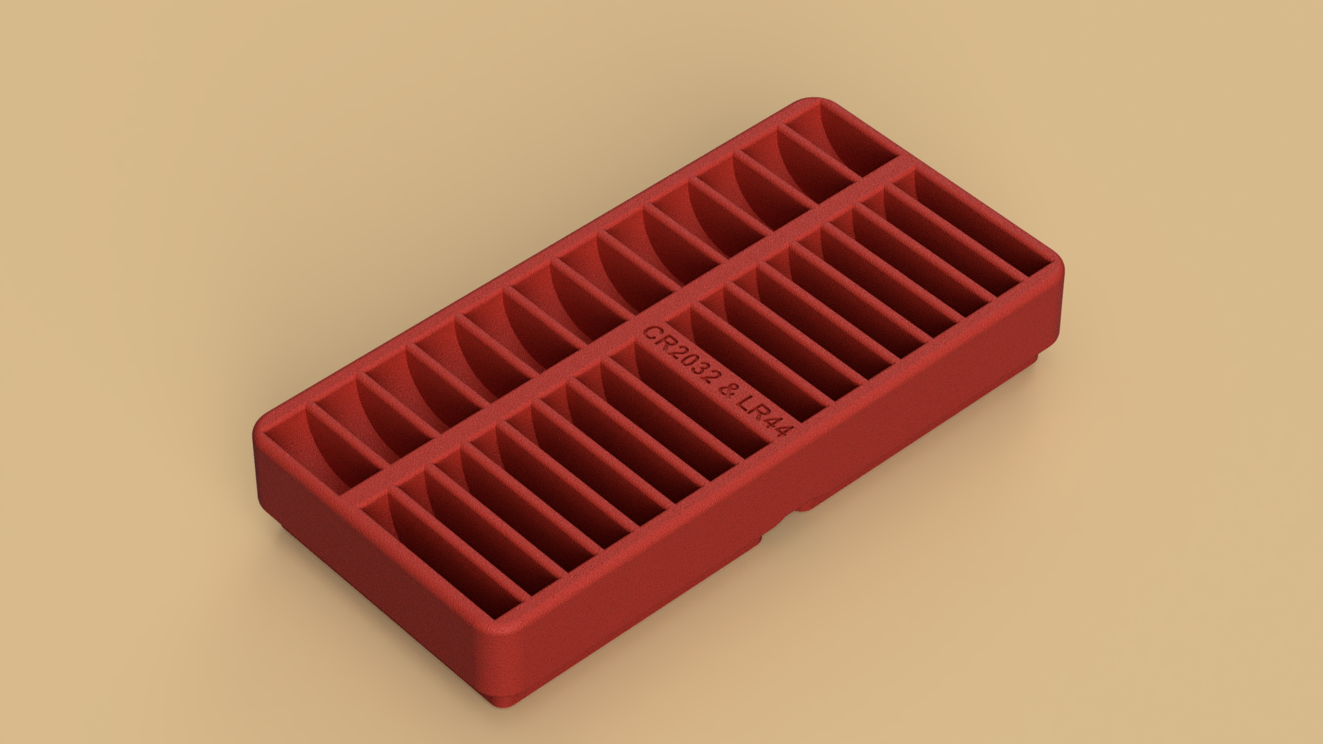 Gridfinity battery holder CR2032 and LR44 / AG13 by Nikolica Download