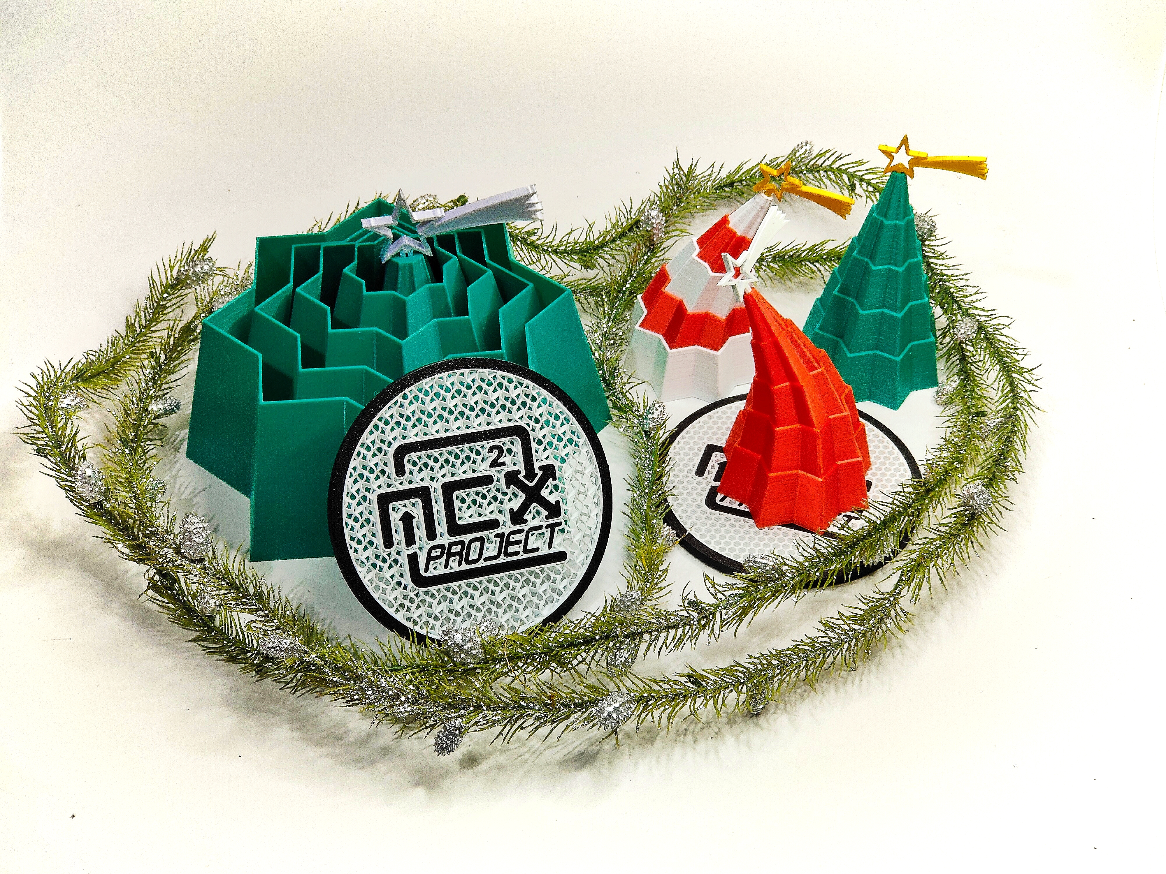Tree Christmas Stampa Sul Posto