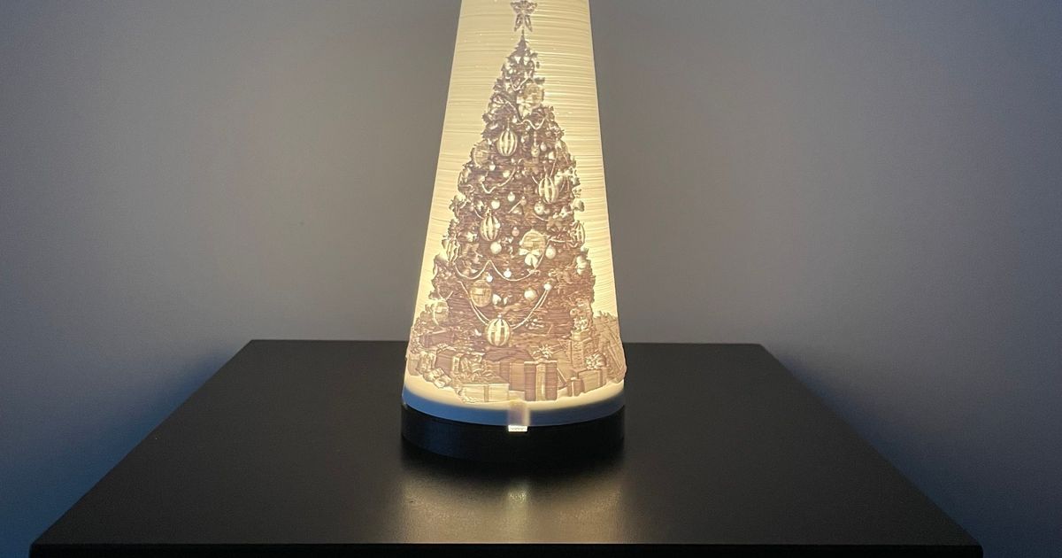 Christmas tree lamp by DaHouzKat Download free STL model