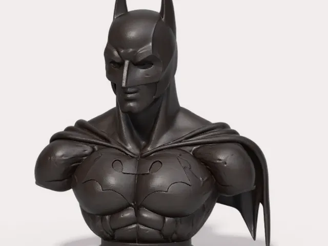 Realistic bust of Batman
