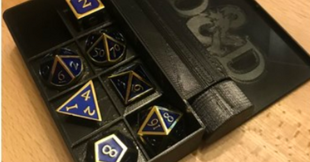 DnD / Dungeons & Dragons Dice Box by Thomas Hoeser Download free STL