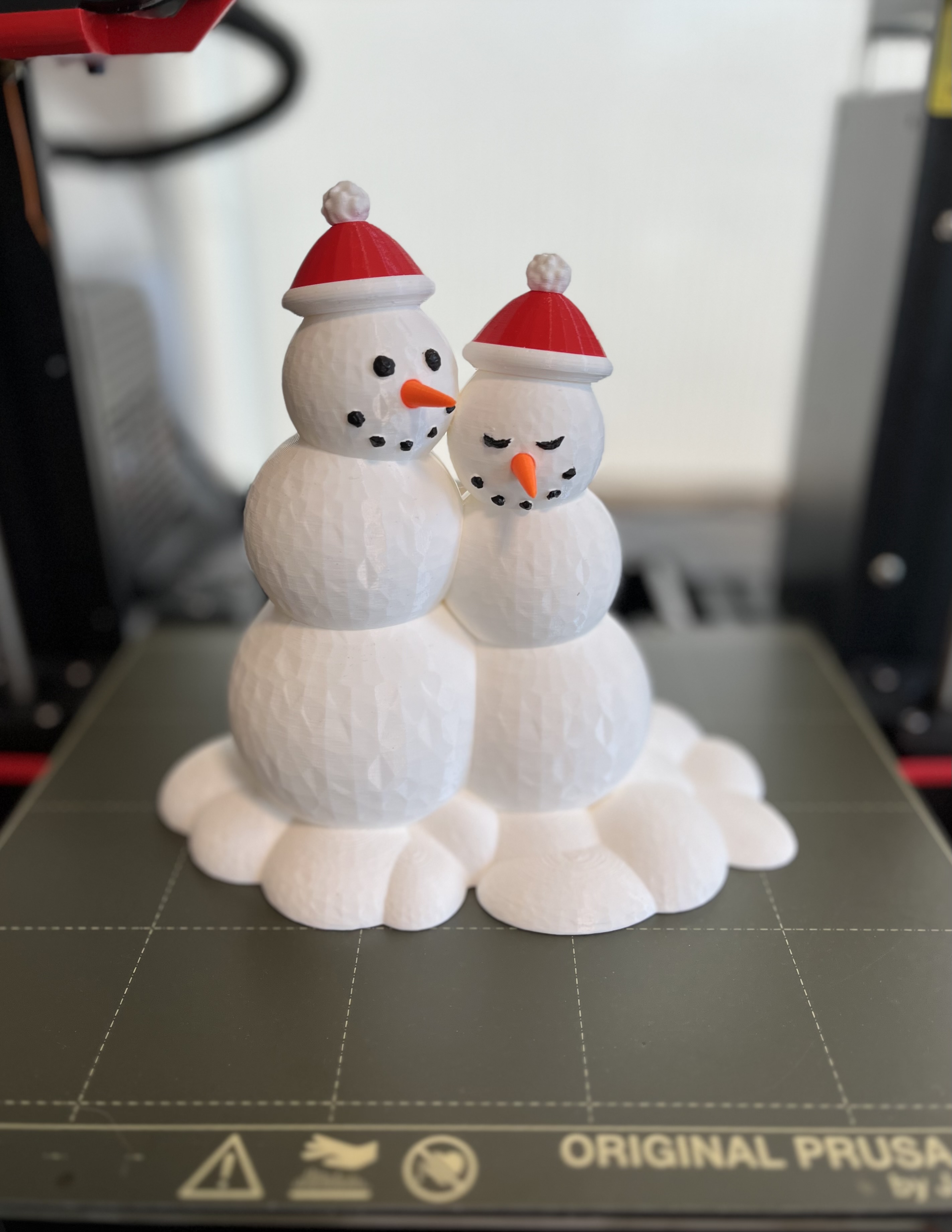 Cuddling Snow Couple