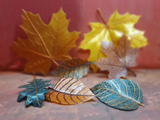 🍂 Organic leaves set (realistic look)