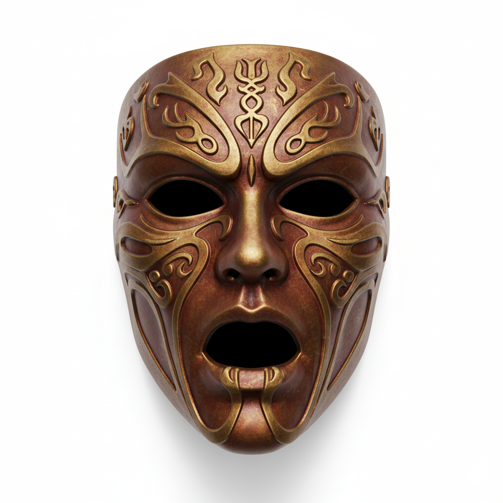 Infernal Fire Djinn, mask, cosplay, wearable, costume, face, helmet