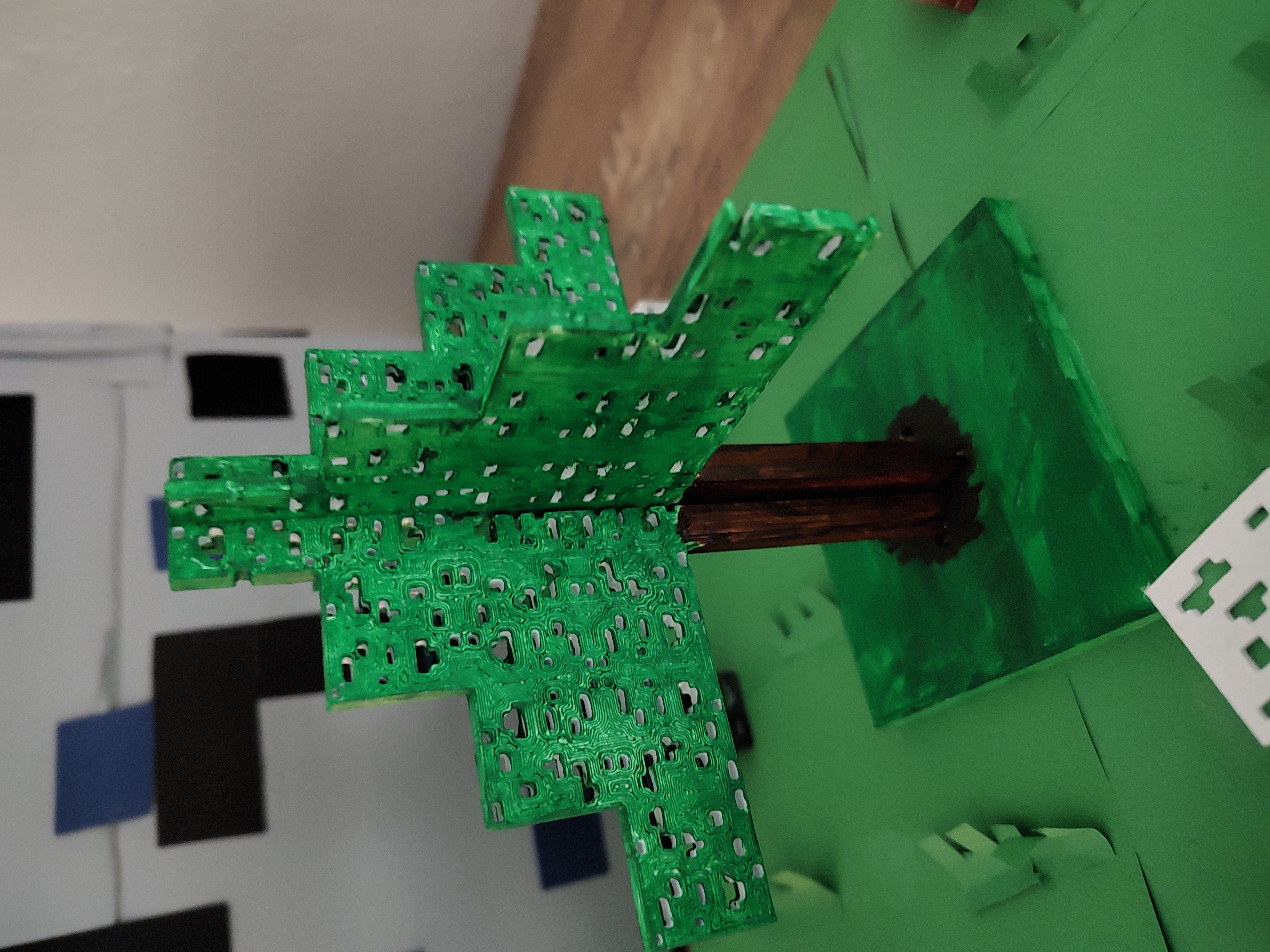 Miniatura 2 do modelo 3D Easy Minecraft tree