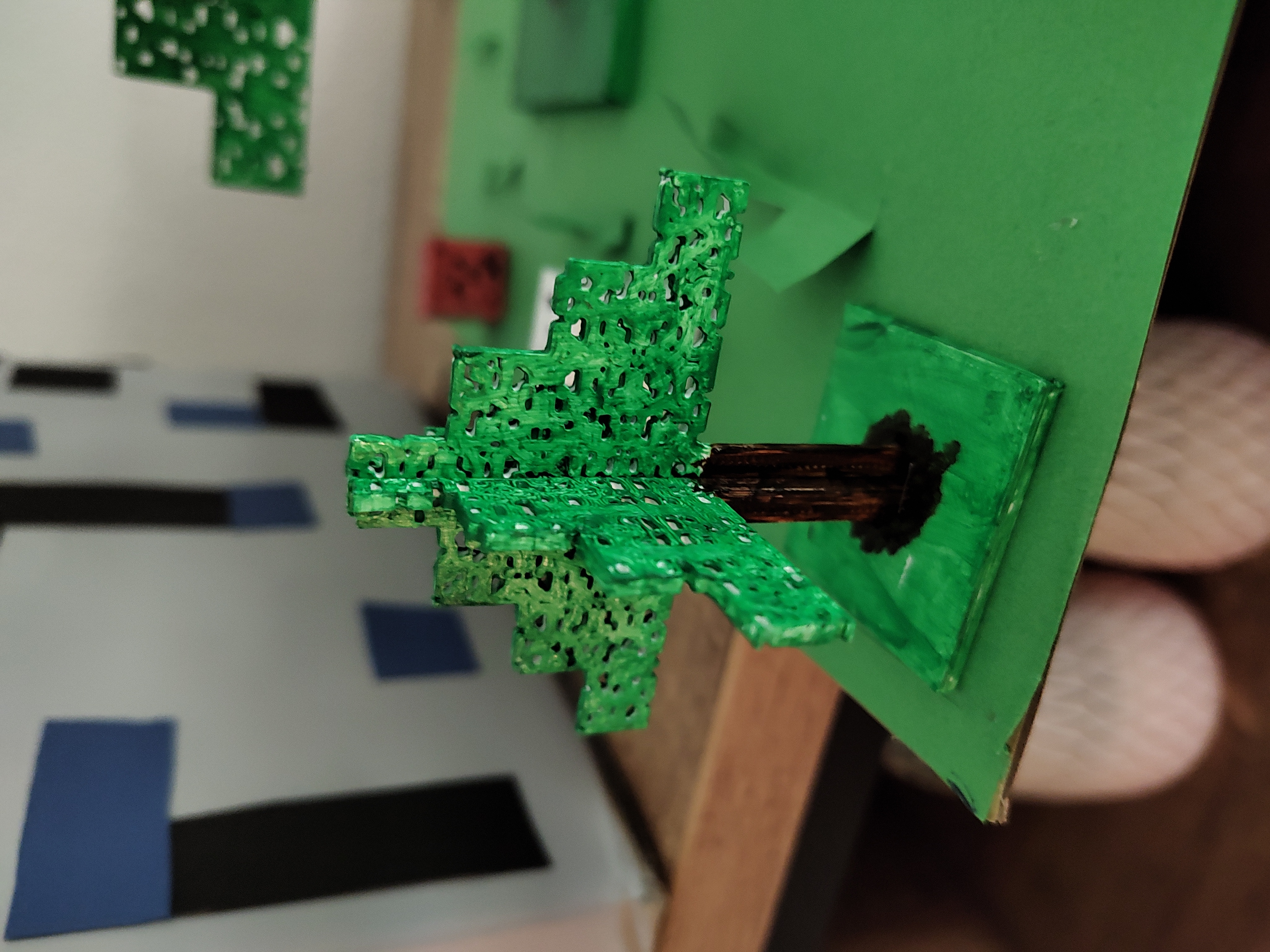 Miniatura 4 do modelo 3D Easy Minecraft tree