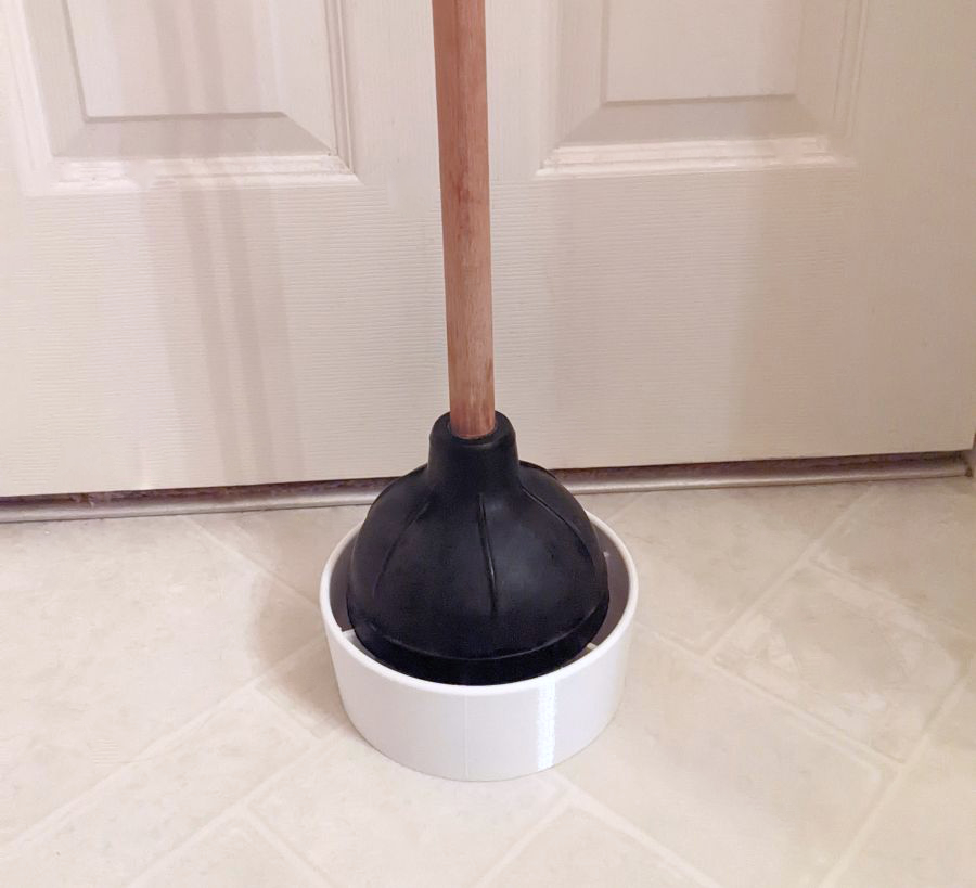 Tray for Flange Toilet Plunger by ltlowe Download free STL model