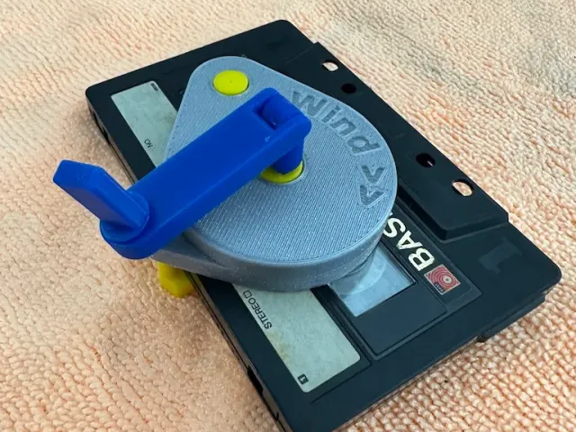 Manual winder for Audio Cassette