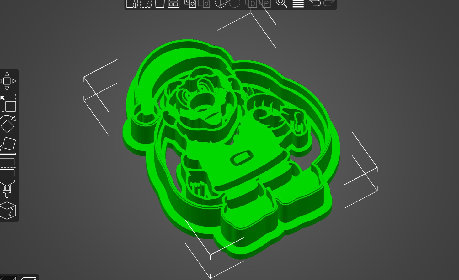 Super Mario Bros Santa - Cookie Cutter