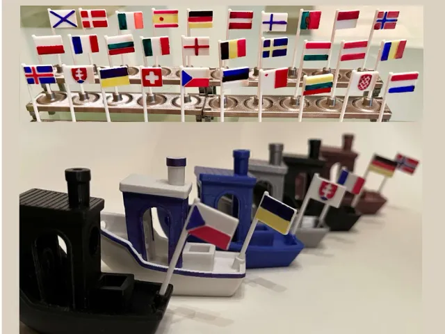 Benchy Flags of Europe