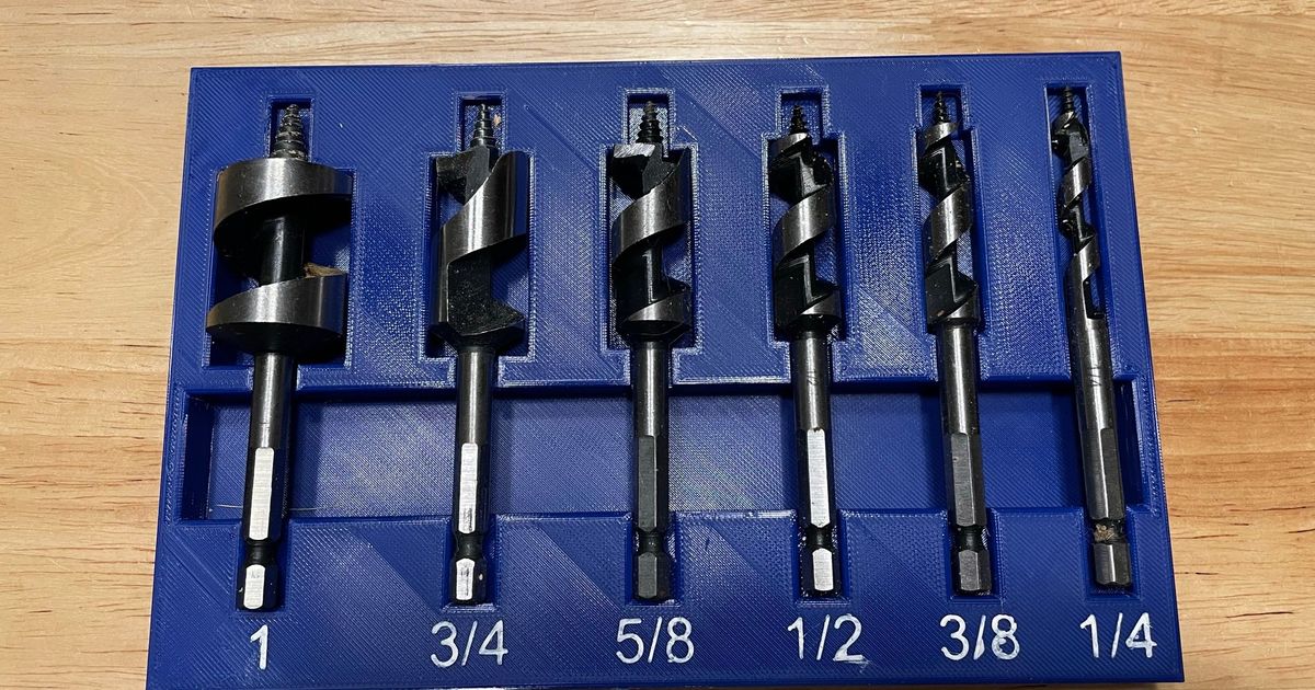 Harbor Freight Stubby Auger Bit Tray by Richard White Download free