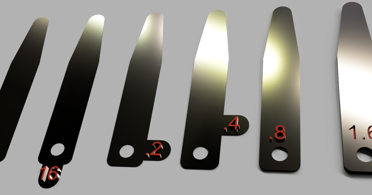 Feeler gauges by Joe Download free STL model